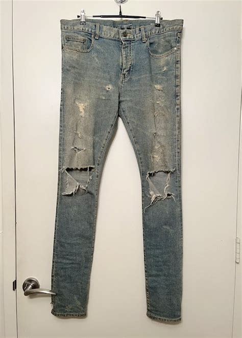 ysl crash denim|ysl jeans farfetch.